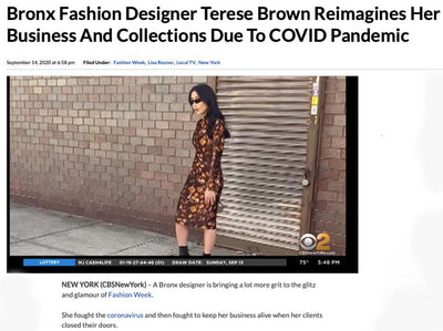 Bronx Fashion Designer Terese Brown Reimagines Her Business And Collections Due To COVID Pandemic