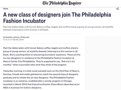 The Philadelphia Fashion Incubator