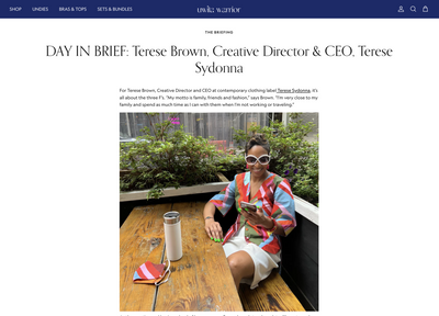 DAY IN BRIEF: Terese Brown, Creative Director & CEO, Terese Sydonna