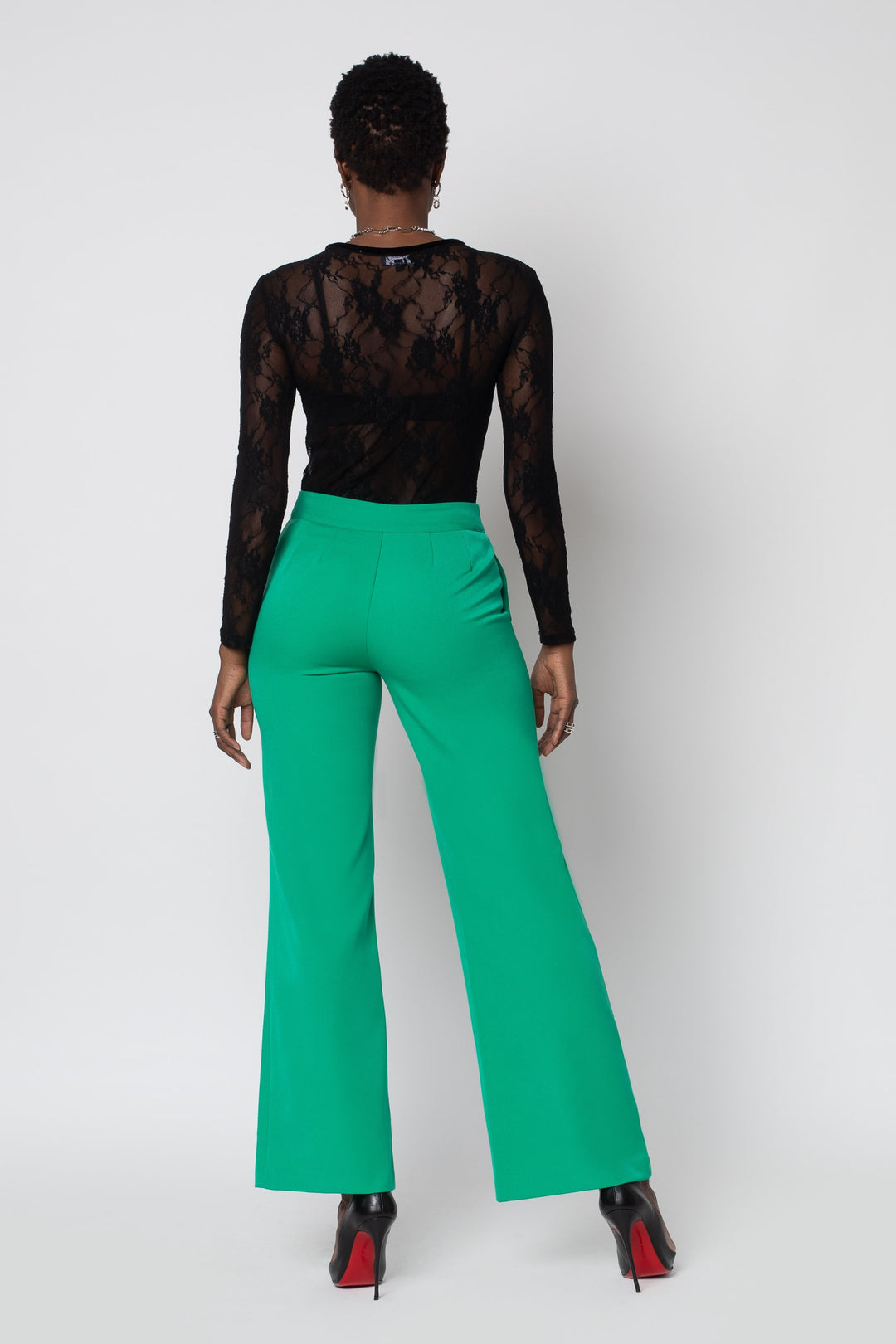 Emerald Wide Leg Pant - back view