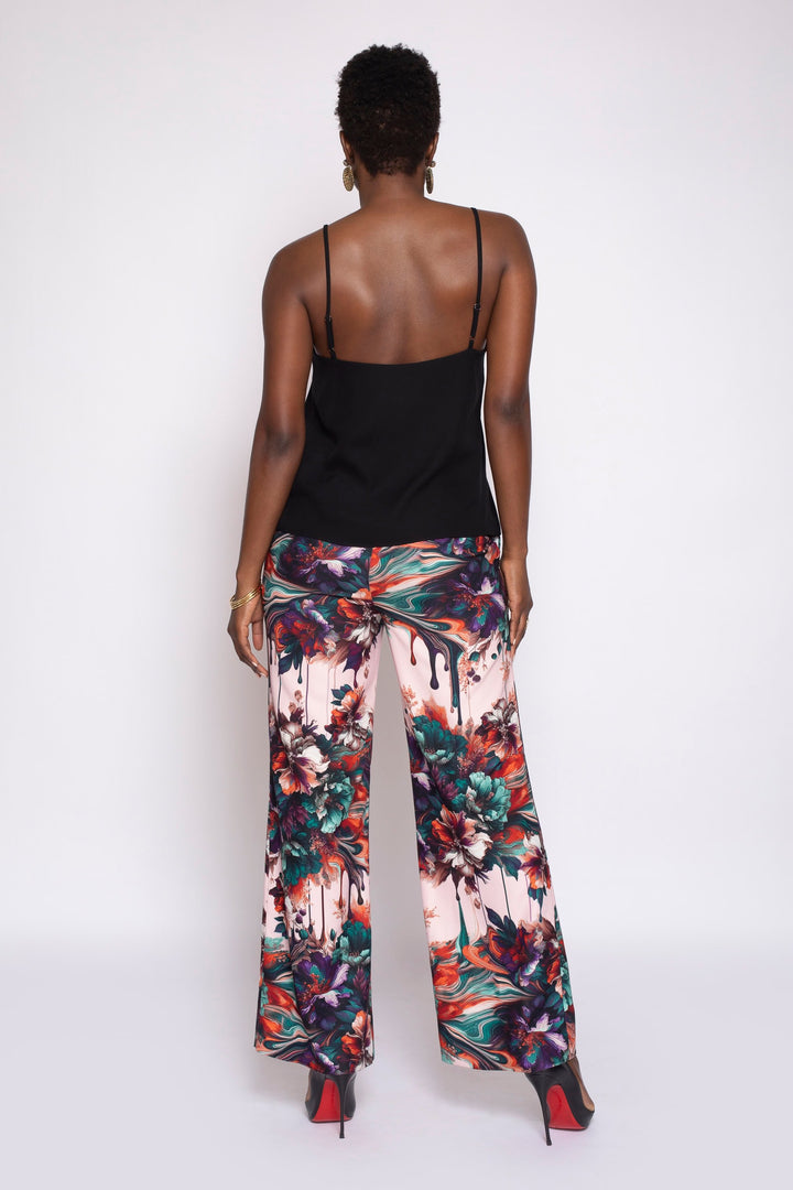 Black Nikita Stretch Crepe &amp; Lace Tank Top - back 2