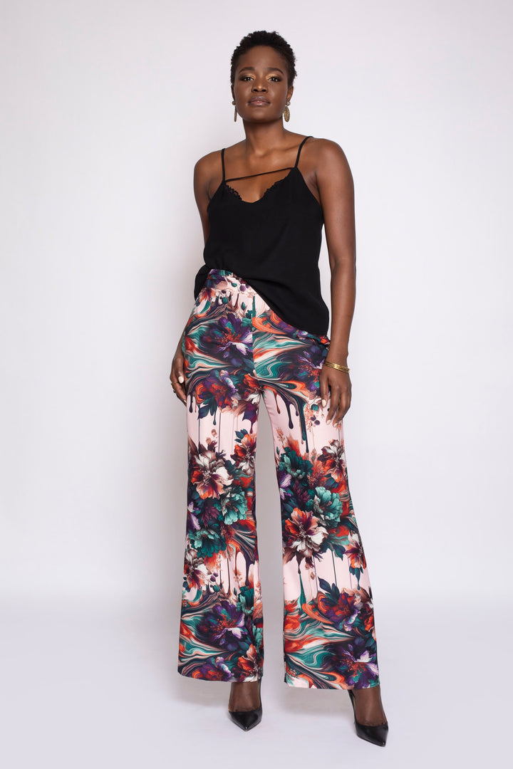 Black Nikita Stretch Crepe &amp; Lace Tank Top - front 2