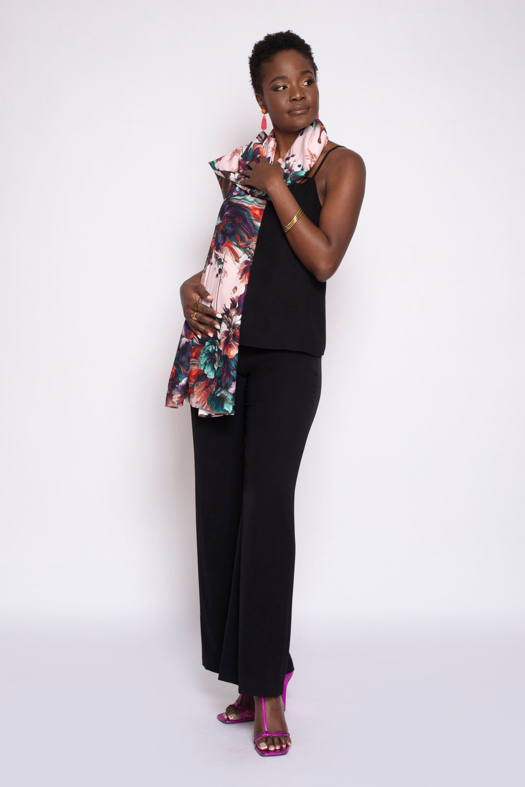 Viscera Oil Spill Print Scarf