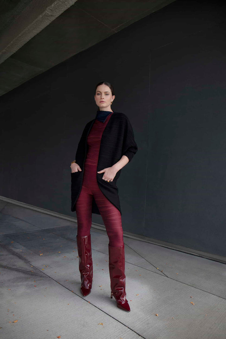 Terese Sydonna Wine Nikita Conwave Knit Legging, front 2 view