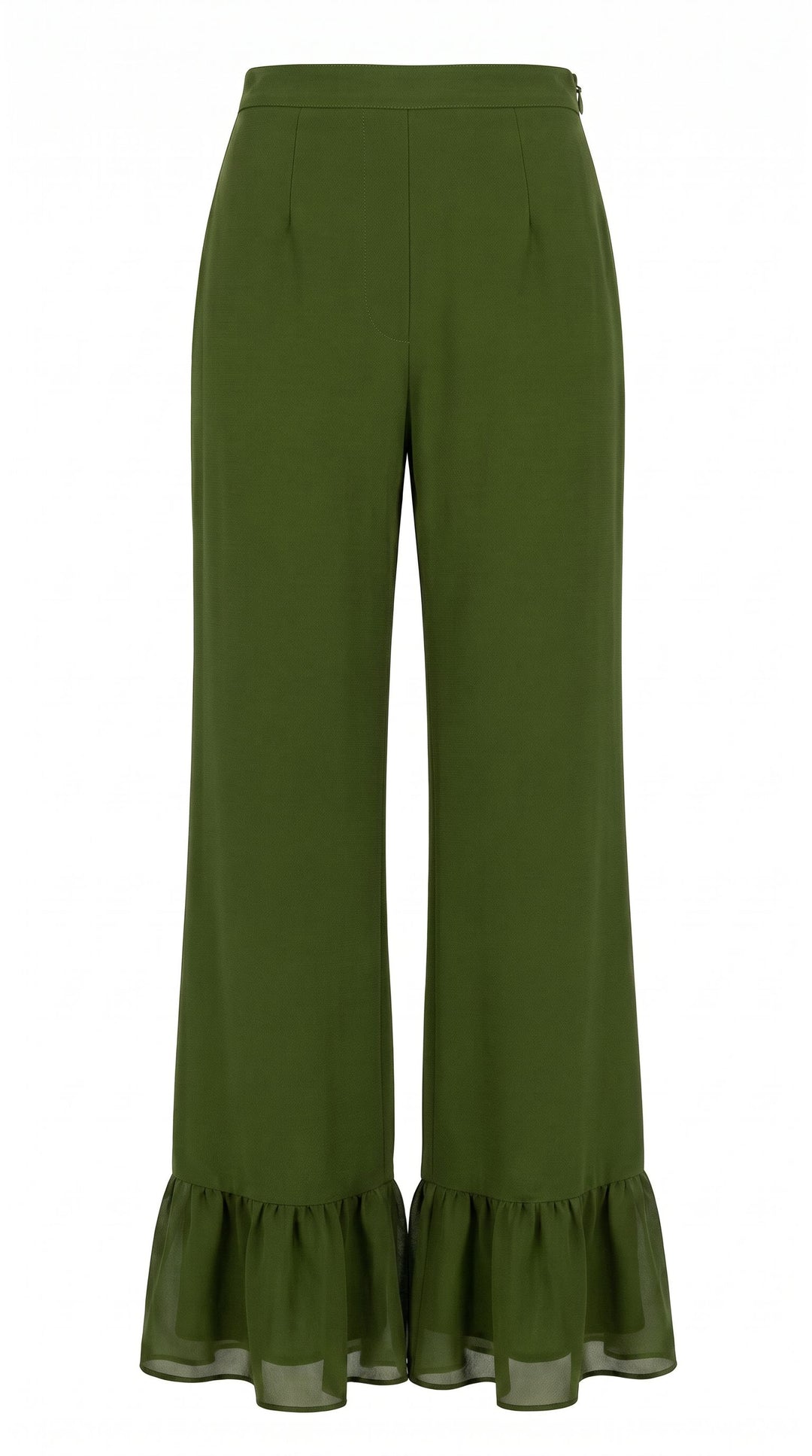 MADE TO ORDER: Eternal Blossom Print Ruffle Wide Leg Pant