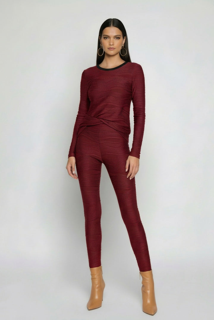 Mystique Long Sleeve Conwave Knit Top
