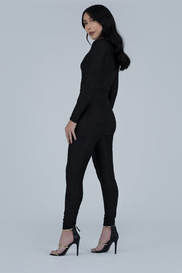 Black Nikita Conwave Knit Legging - left view