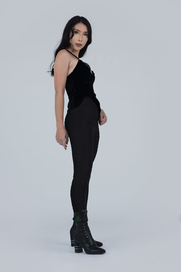 Black Nikita Conwave Knit Legging - right view