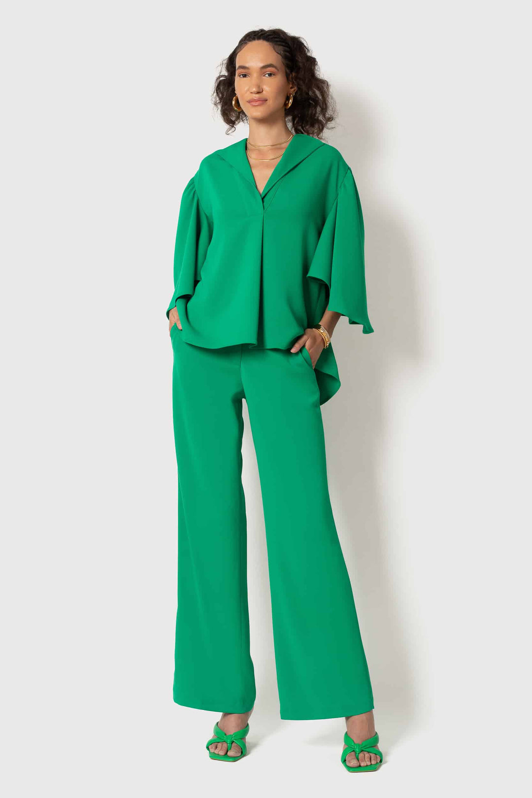 Emerald Wide Leg Pant - front view 6