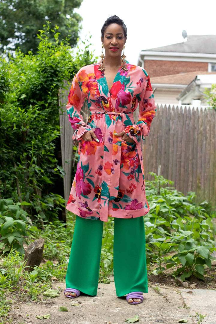 Emerald Wide Leg Pant - front view 4